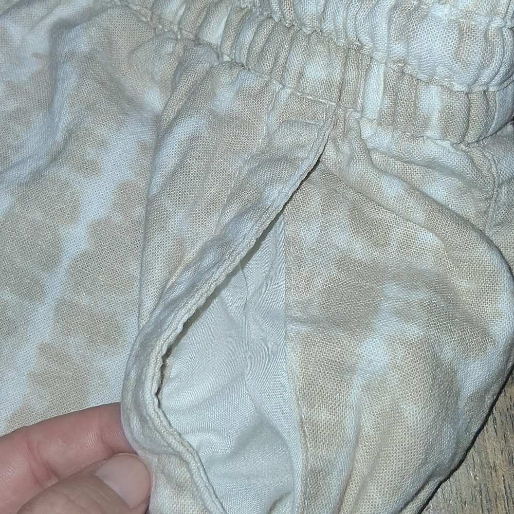 Old Navy High-Waisted Tie-Dye Linen-Blend Straight Cropped Pants XL - Picture 6 of 9